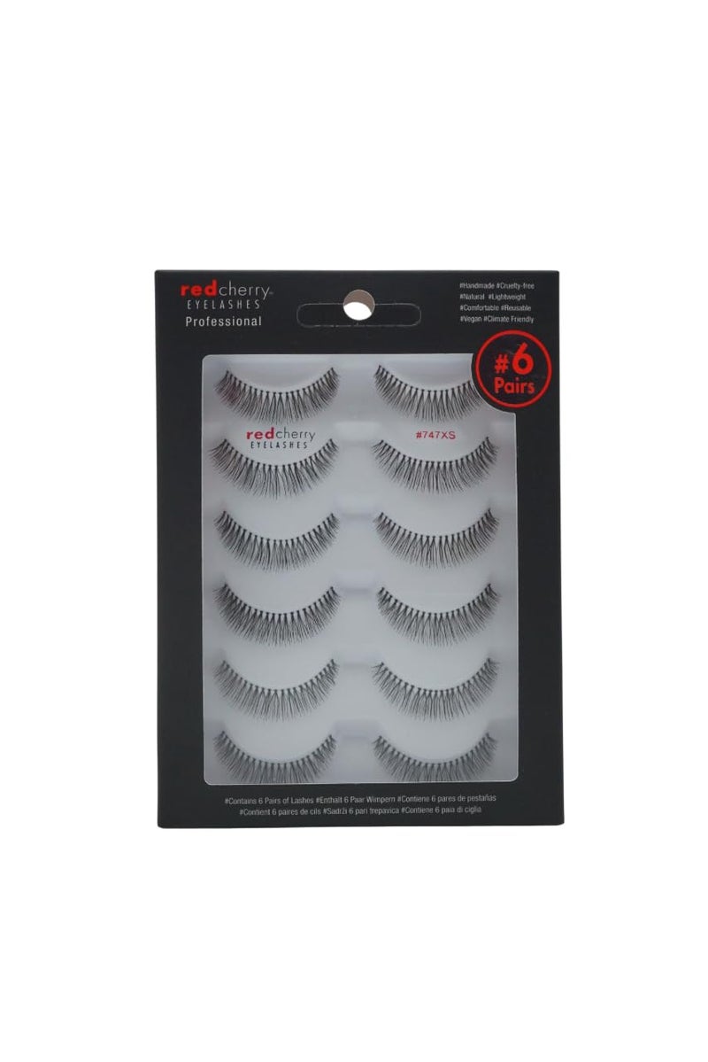 Red Cherry #747XS Strip False Eyelashes (6 Pairs) - Image 1
